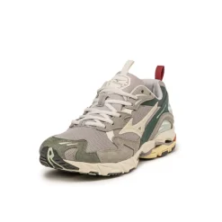 Mizuno Sneakers En Cuir|Chaussures De Running Retro*Wave Rider 10 Opal Gray / Pristine / Bistro Green