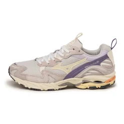 Mizuno Sneakers En Cuir|Chaussures De Running Retro*Wave Rider 10 Nimbus Cloud / Pristine / Purple Haze