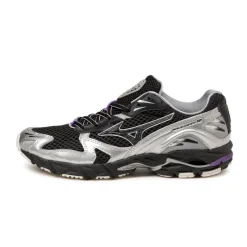 Mizuno Sneakers En Cuir|Chaussures De Running Retro*Wave Rider 10 *Millennium* Black / Black Sand / Purple Haze