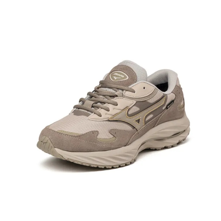 Mizuno Sneakers Imperméables|Sneakers En Cuir*Wave Rider Beta GTX Silver Cloud / Vintage Khaki / GE Gold