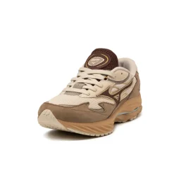 Mizuno Sneakers En Cuir|Chaussures De Running Retro*Wave Rider Beta Premium Vintage Khaki / Chicory Coffee / Lantana
