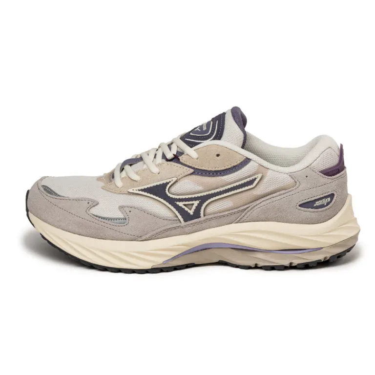 Mizuno Sneakers En Cuir|Chaussures De Running Retro*Wave Rider Beta 1st White Sand / Graystone / Opal Gray
