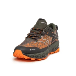 Mizuno Sneakers Imperméables|Sneakers Végétaliens*x Maharishi Wave Mujin LS GTX Vibrant Orange / Cool Gray / Pine Grove
