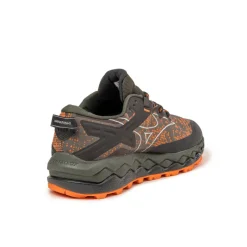 Mizuno Sneakers Imperméables|Sneakers Végétaliens*x Maharishi Wave Mujin LS GTX Vibrant Orange / Cool Gray / Pine Grove