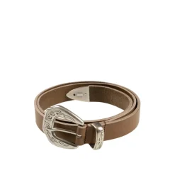 Molebo Alle Anzeigen|Ceinture*Embossed Hardware Leather Belt Dusted Brown