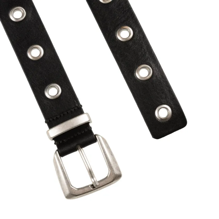 Molebo Alle Anzeigen|Ceinture*Metal Leather Belt Black Leather