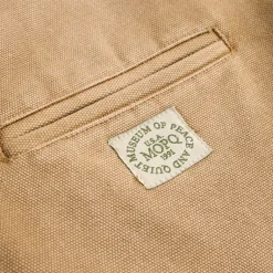 Museum of Peace & Quiet Gilets*Wordmark Canvas Work Jacket Tan