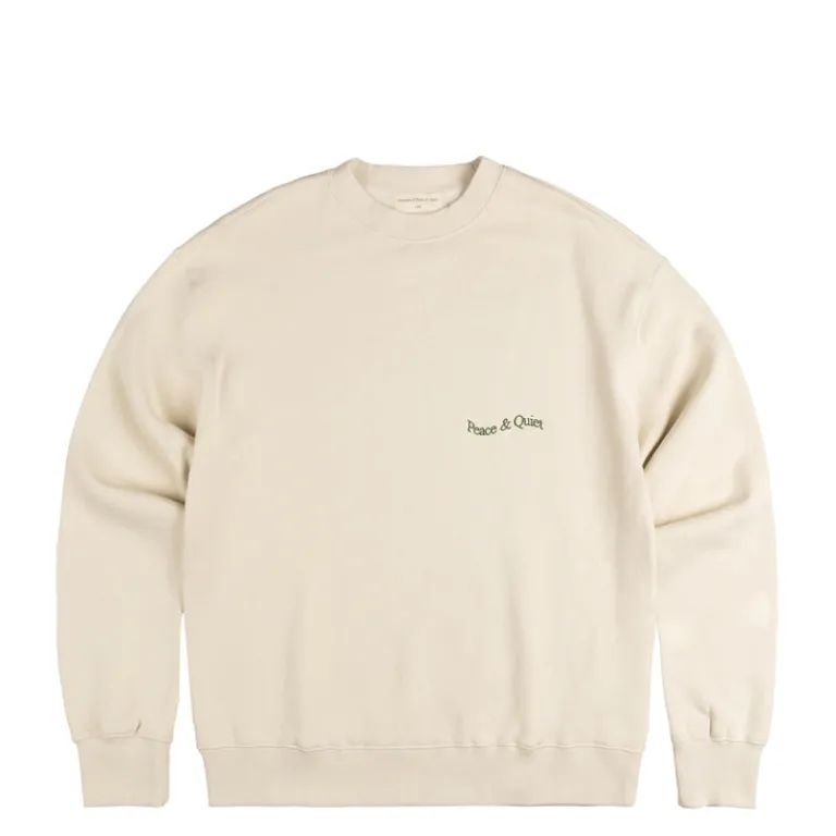 Museum of Peace & Quiet Pullover*Wordmark Crewneck Bone