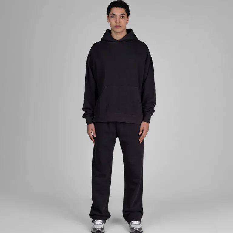 Museum of Peace & Quiet Sweats À Capuche*Wordmark Pigment Dyed Hoodie Black