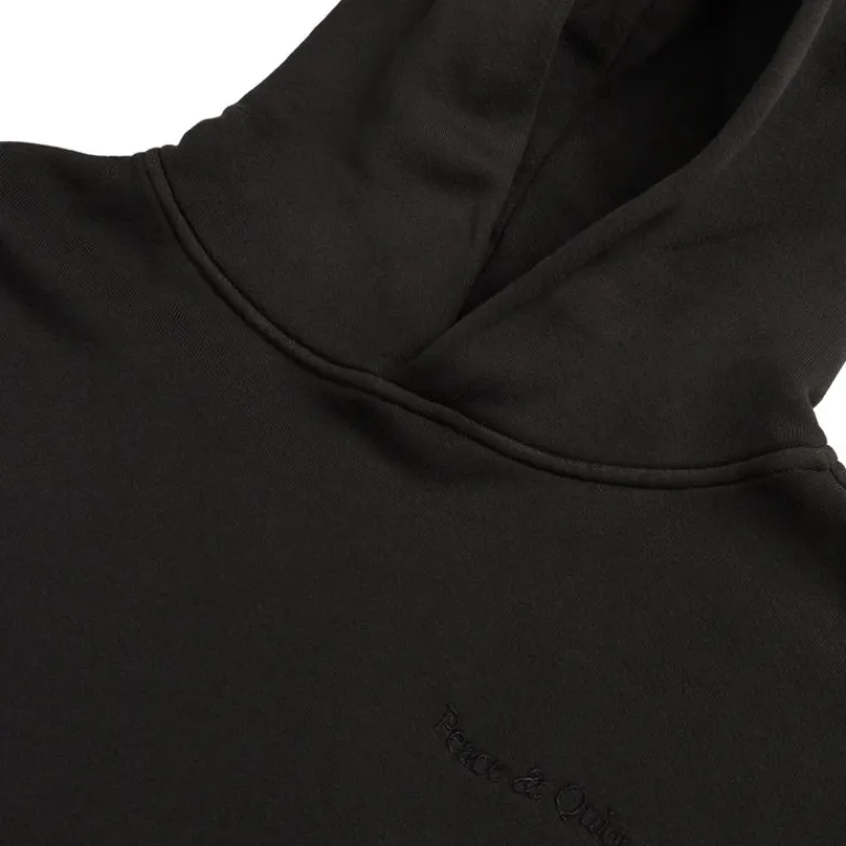 Museum of Peace & Quiet Sweats À Capuche*Wordmark Pigment Dyed Hoodie Black