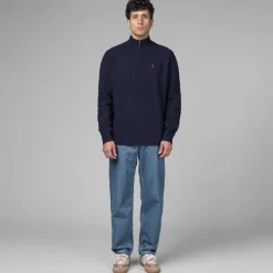 Nanamica Pantalons*5 Pockets Straight Denim Pants Indigo Bleach