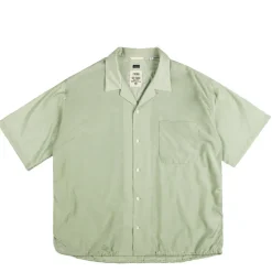 Nanamica Chemises*Open Collar Shirt Coral Green