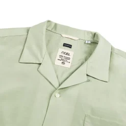 Nanamica Chemises*Open Collar Shirt Coral Green