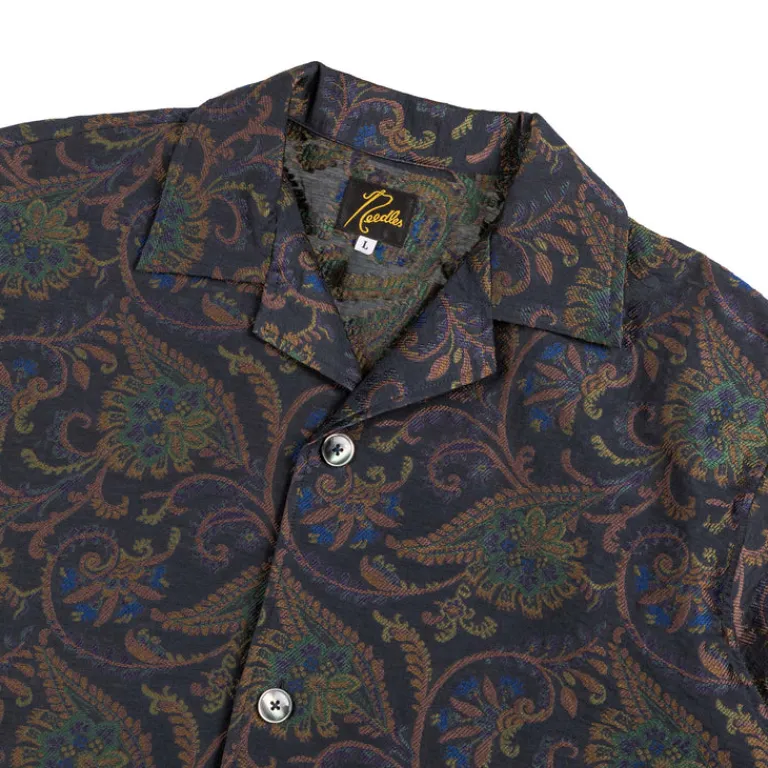 Needles Chemises*Cabana Shirt - Paisley Jacquard Navy