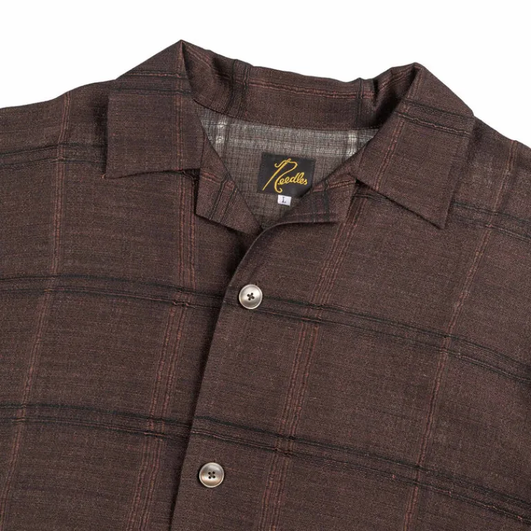 Needles Chemises*Cabana Shirt - Plaid Jacquard Brown