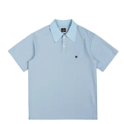 Needles T-Shirts*Polo Shirt - Poly Pique Sax