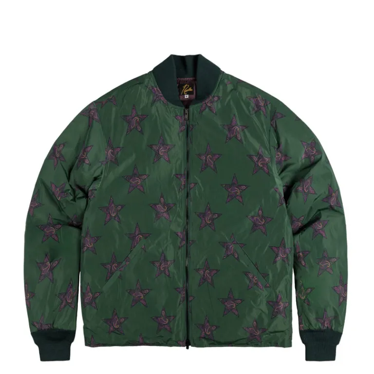 Needles Gilets*R.C. Down Jacket Green Star