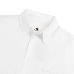 New Amsterdam Surf Association Chemises*Raw Edge Fluid Shirt White