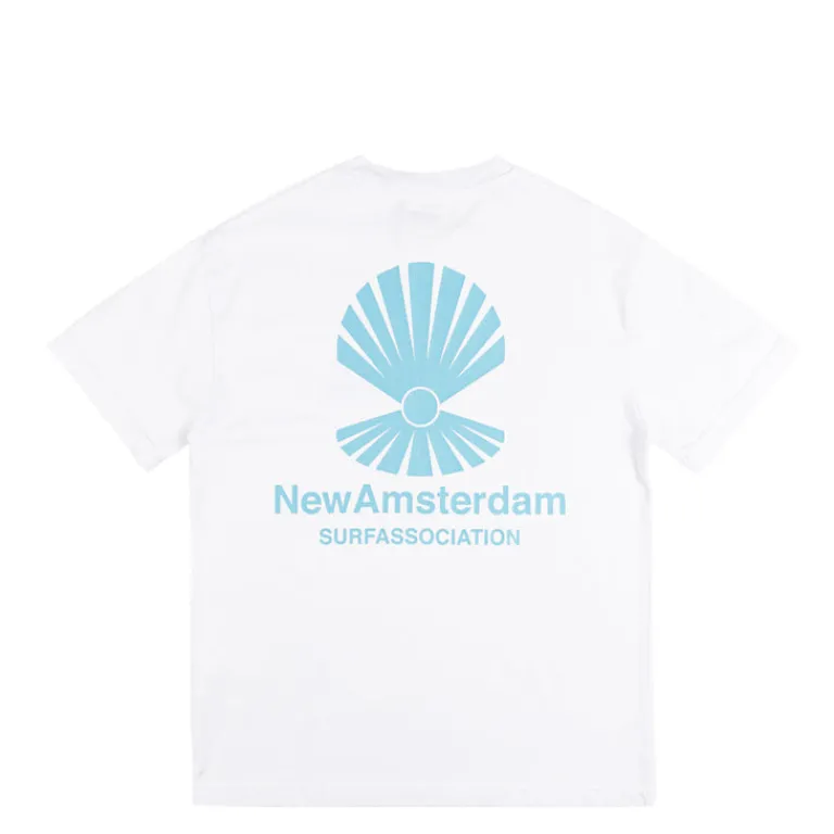 New Amsterdam Surf Association T-Shirts*Oyster Tee White