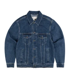 New Amsterdam Surf Association Gilets*Denim Coated Jacket Bleached