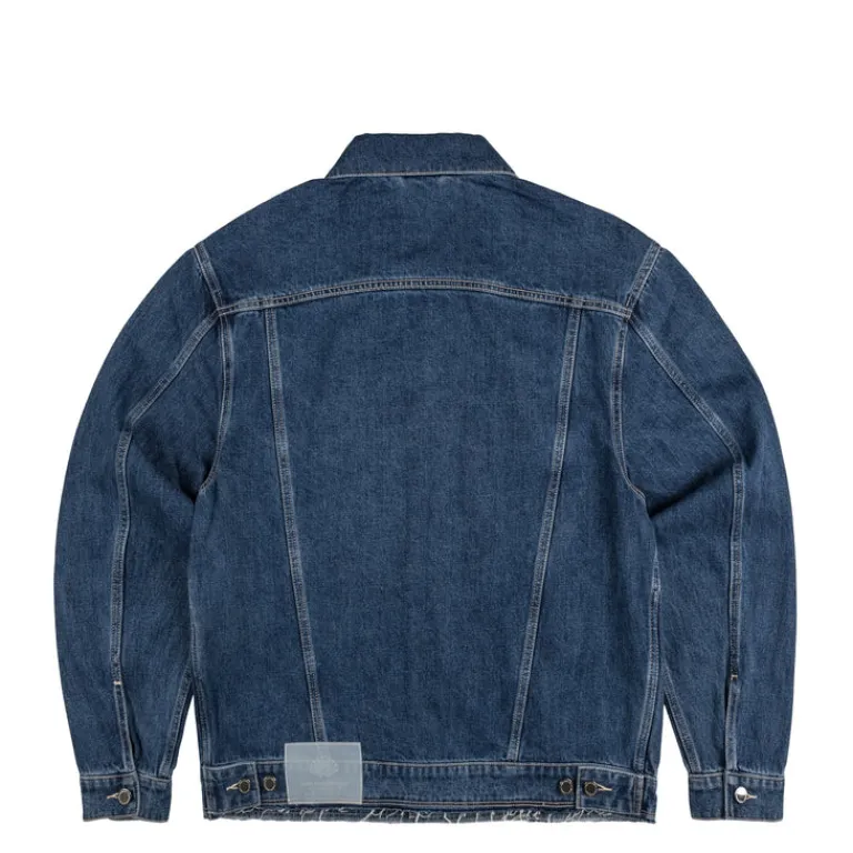 New Amsterdam Surf Association Gilets*Denim Coated Jacket Bleached