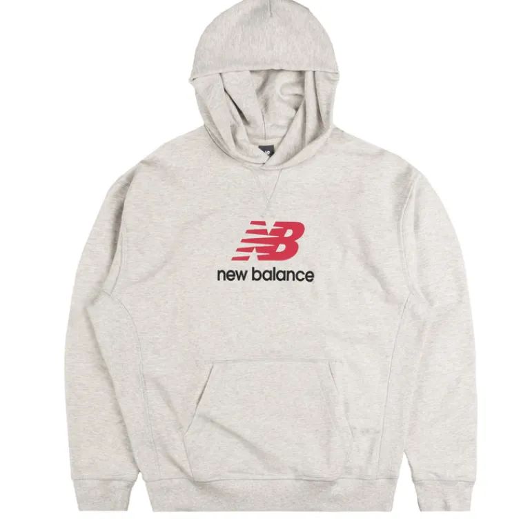 New Balance Sweats À Capuche*Athletics French Terry Logo Hoodie Ash Heather