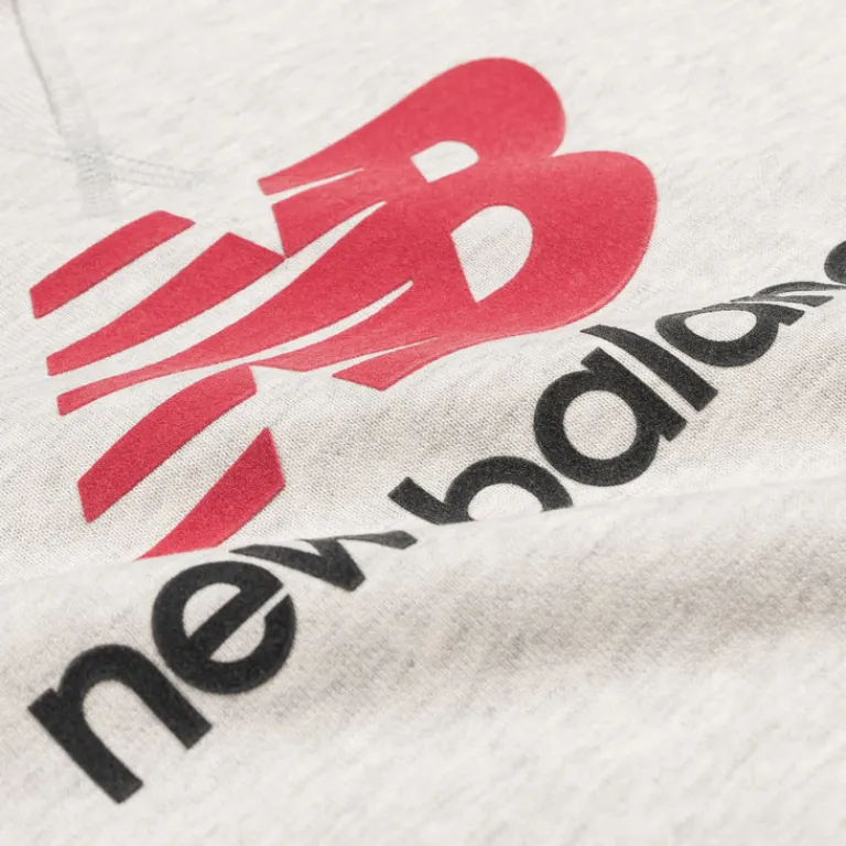 New Balance Sweats À Capuche*Athletics French Terry Logo Hoodie Ash Heather