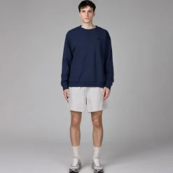 New Balance Pullover*Athletics French Terry Crewneck NB Navy