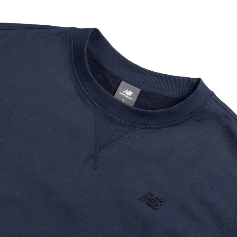 New Balance Pullover*Athletics French Terry Crewneck NB Navy