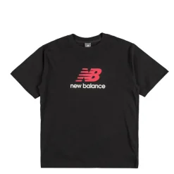 New Balance T-Shirts*Athletics Logo T-Shirt Black