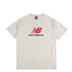 New Balance T-Shirts*Athletics Logo T-Shirt Ash Heather