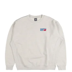 New Balance Pullover*Athletics Premium Logo Crew Ash Heather