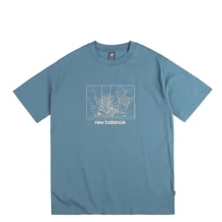 New Balance T-Shirts*Athletics Relaxed Science T-Shirt Heron Blue