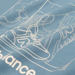 New Balance T-Shirts*Athletics Relaxed Science T-Shirt Heron Blue