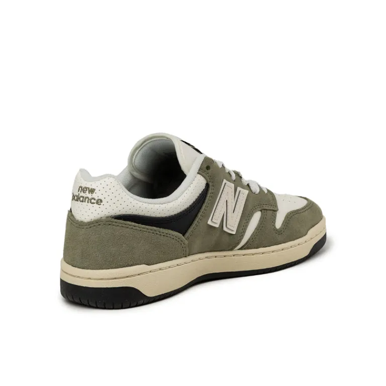 New Balance Sneakers En Cuir|Baskets Décontractées Terrace*BB480PEO Dark Olivine / Sea Salt