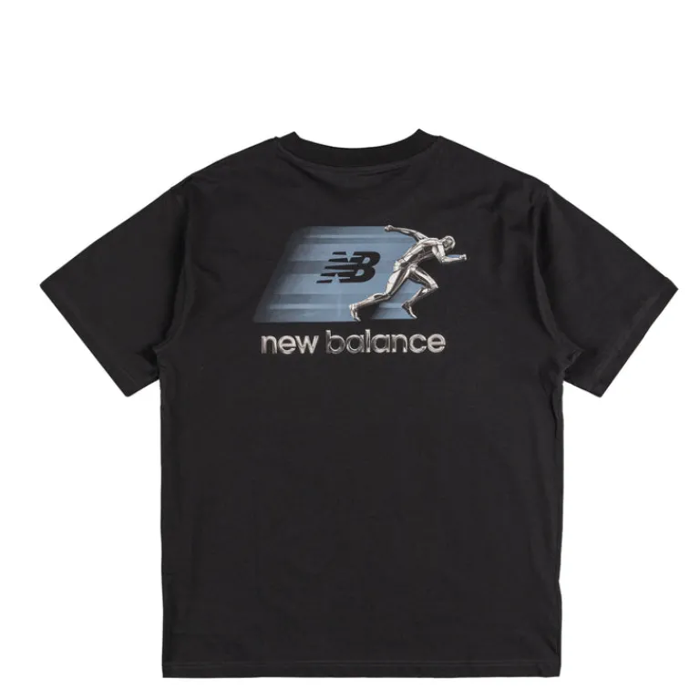 New Balance T-Shirts*Chrome Runner T-Shirt Black