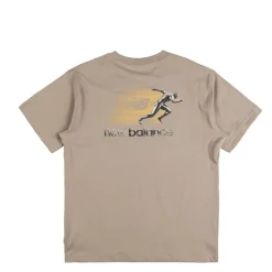 New Balance T-Shirts*Chrome Runner T-Shirt Arid Stone