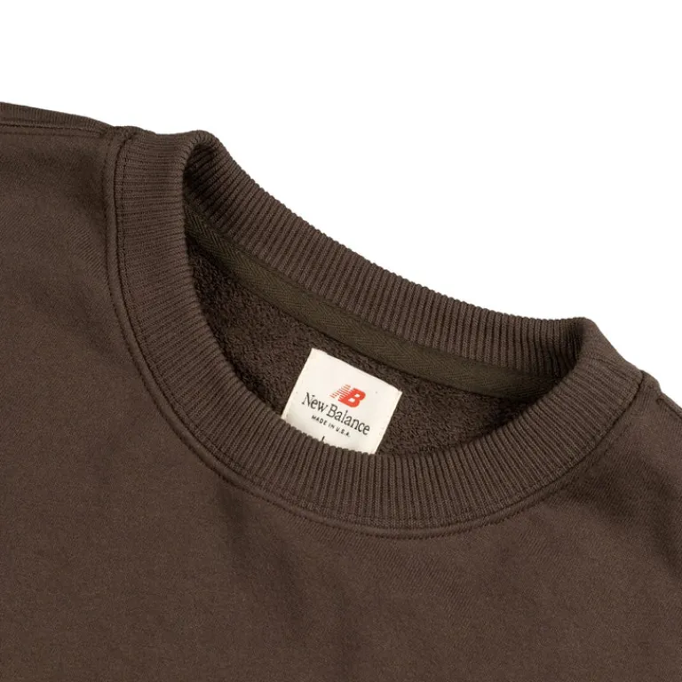 New Balance Pullover*Made in USA Core Crewneck Sweatshirt Rich Earth