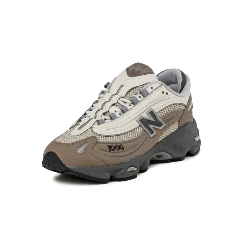New Balance Sneakers En Cuir|Chaussures De Running Retro*M1000C Mushroom / Shipyard / Sea Salt