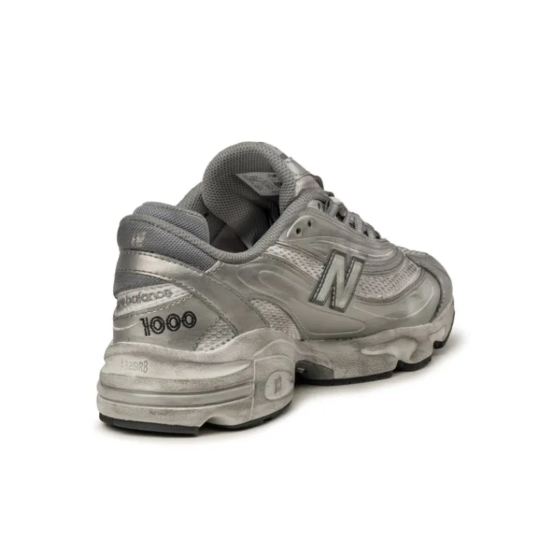 New Balance Sneakers En Cuir|Chaussures De Running Retro*M1000G Silver Metallic