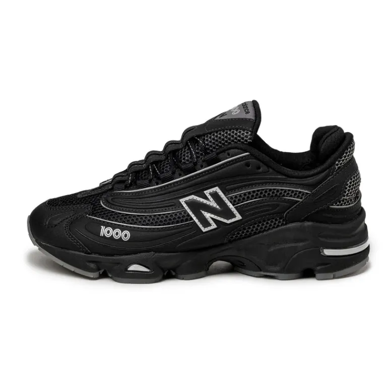 New Balance Sneakers En Cuir|Chaussures De Running Retro*M1000LNY Black / White / Silver Metallic