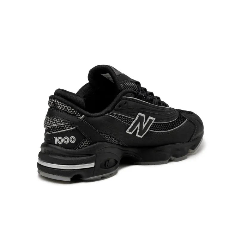 New Balance Sneakers En Cuir|Chaussures De Running Retro*M1000LNY Black / White / Silver Metallic