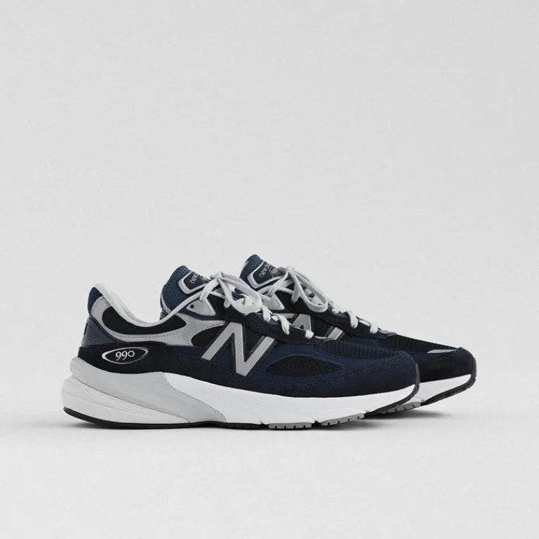 New Balance Sneakers En Cuir|Chaussures De Running Retro*M990NV6 *Made in USA* Navy / White