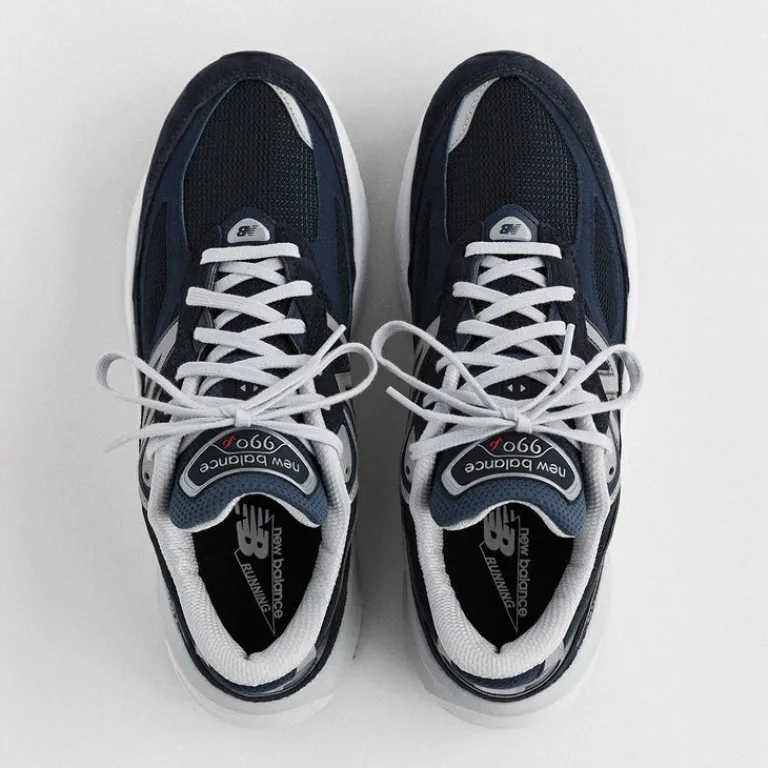 New Balance Sneakers En Cuir|Chaussures De Running Retro*M990NV6 *Made in USA* Navy / White
