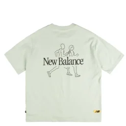 New Balance T-Shirts*Street Classics Runners T-Shirt Clay Ash