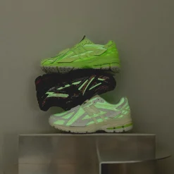 New Balance Sneakers En Cuir|Chaussures De Running Retro*U1906AD *Glow in the Dark* Black / Dragon Berry / White