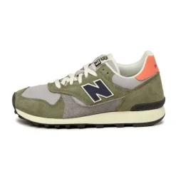 New Balance Sneakers En Cuir|Chaussures De Running Retro*U475BA Dark Olivine / Raincloud / Drift Red / Midnigh