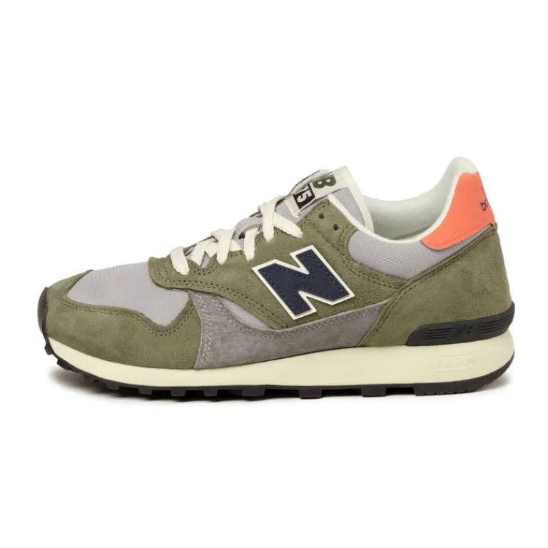 New Balance Sneakers En Cuir|Chaussures De Running Retro*U475BA Dark Olivine / Raincloud / Drift Red / Midnigh