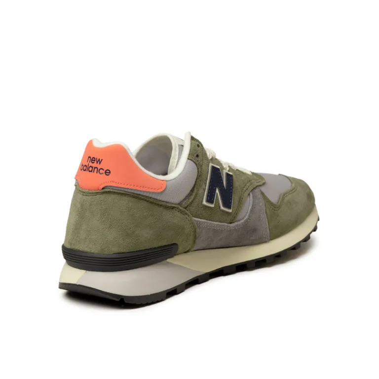 New Balance Sneakers En Cuir|Chaussures De Running Retro*U475BA Dark Olivine / Raincloud / Drift Red / Midnigh