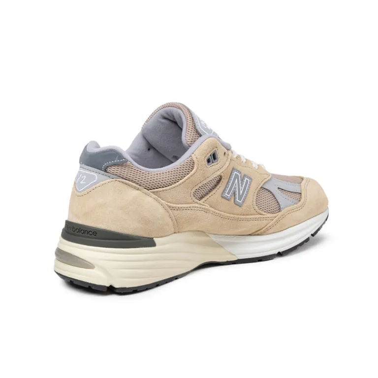 New Balance Sneakers En Cuir|Chaussures De Running Retro*U991BE2 *Made in England* Cuban Sand / Harbor Mist / Silver